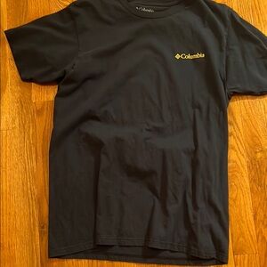 Columbia Black Short Sleeve Tee Classic Crew Neck